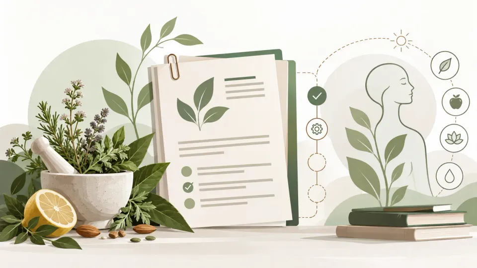 Illustration éditoriale sur le projet de norme AFNOR NF S99-911 pour la naturopathie