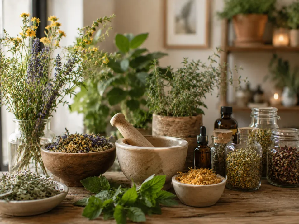 Comparaison entre aromathérapie aux huiles essentielles et phytothérapie à base de plantes