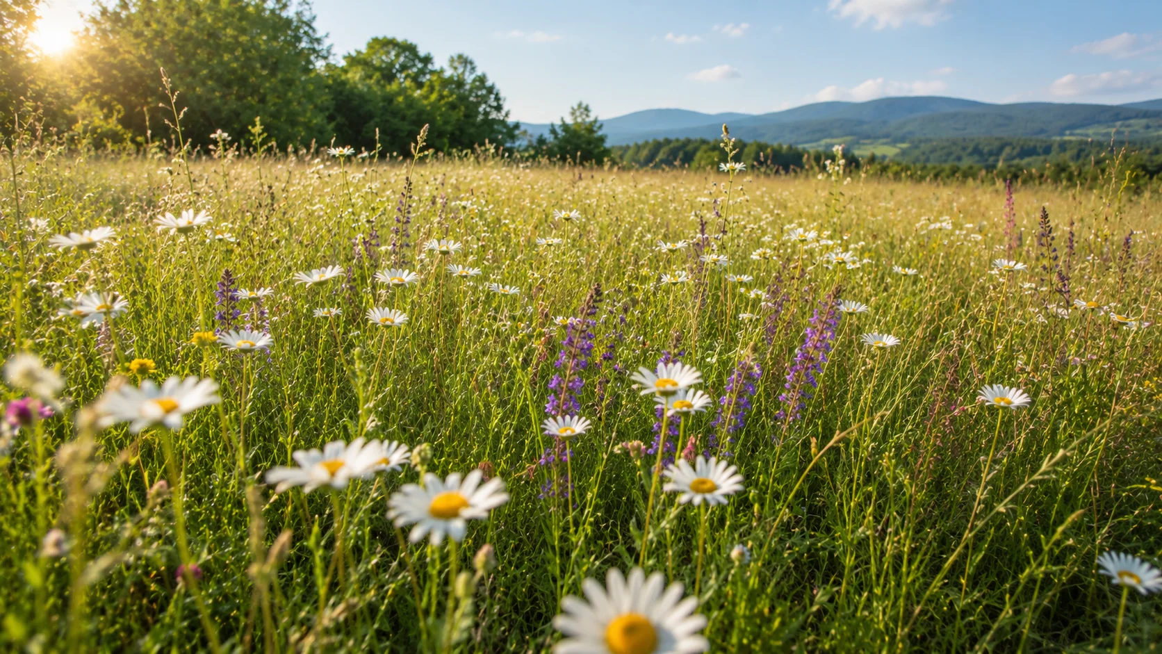 Nature calme, lumière douce et moment de respiration
