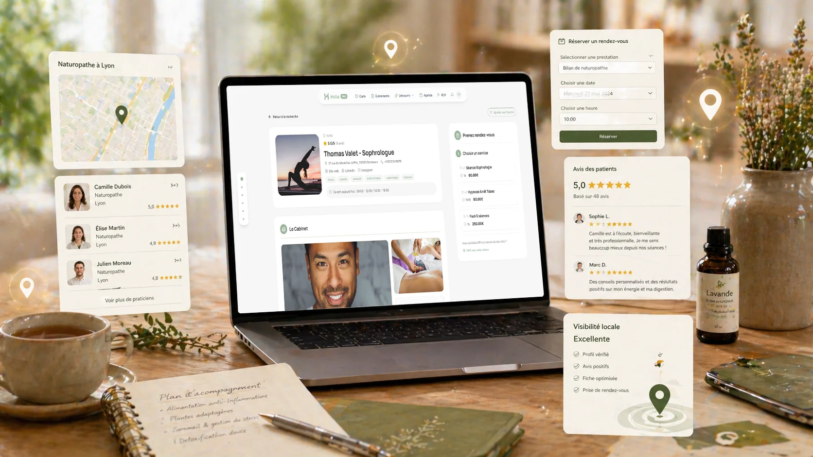 Visibilité locale : naturopathe et recherche près de chez vous
