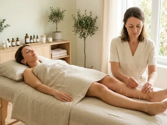 Séance avec un acupuncteur dans une ambiance calme et professionnelle