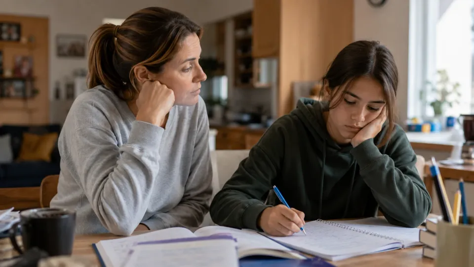 Espace calme pour écouter un enfant après une journée scolaire difficile.
