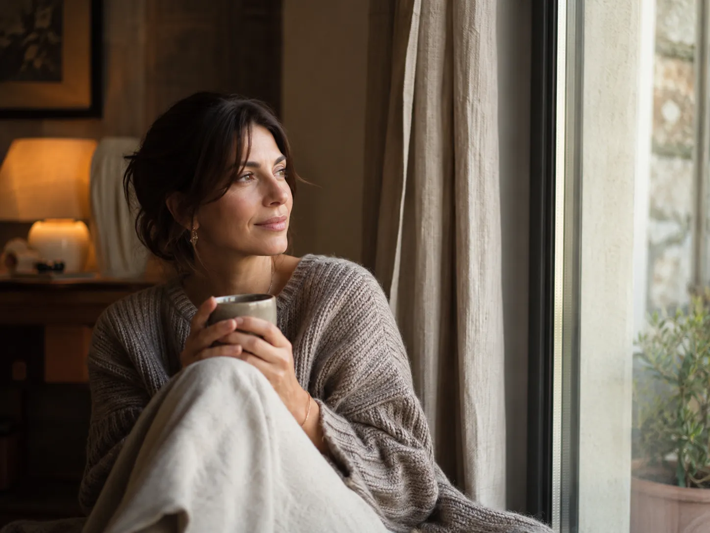 Personne accompagnée dans un espace calme autour du sentiment de solitude