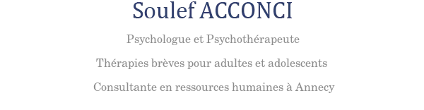 Soulef Acconci – Psychologue à Annecy